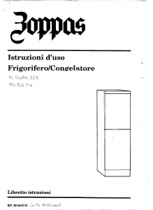 Manuale Zoppas PC26/10BSE Frigorifero-congelatore