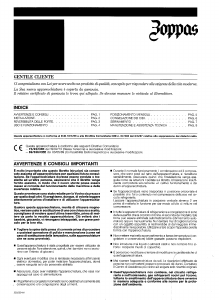 Manuale Zoppas PD20E Frigorifero-congelatore