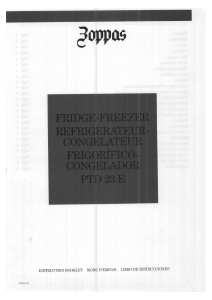 Manual de uso Zoppas PTD23E Frigorífico combinado