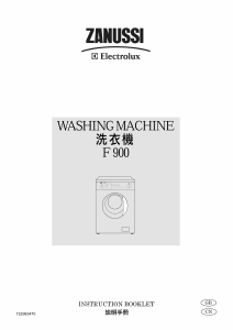 Manual Zanussi-Electrolux F 900 Washing Machine