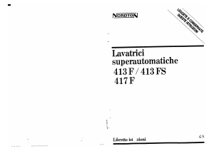 Manuale Nordton 413F Lavatrice