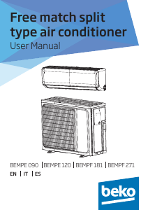 Manual de uso BEKO BEMPF 181 Aire acondicionado