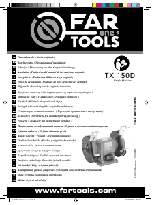 Manual Far Tools TX 150D Esmeril de banco