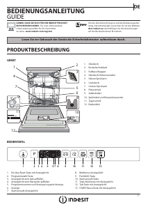 Bedienungsanleitung Indesit DKIO 3T131 A FE Geschirrspüler