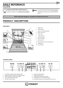 Manual Indesit DBE 2B19 UK Dishwasher