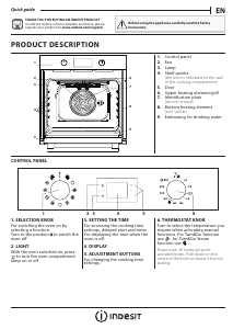 Manual Indesit KFWS 3844 H IX UK Oven