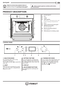 Handleiding Indesit DFWS 5544 C IX UK Oven