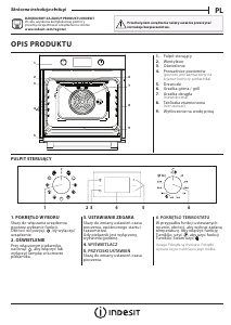 Instrukcja Indesit IFWS 3841 JH IX Piekarnik