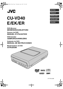 Mode d’emploi JVC CU-VD40 Lecteur DVD