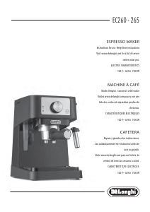 Manual de uso DeLonghi EC260BK Máquina de café espresso