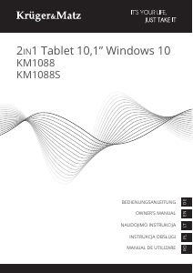 Instrukcja Krüger and Matz KM1088S Tablet