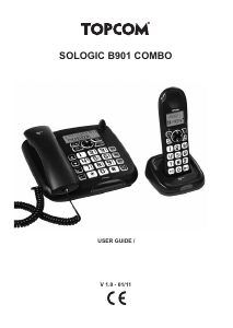 Manuale Topcom TE-4901 Sologic B901 Combo Telefono senza fili