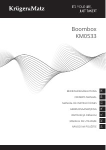 Manual de uso Krüger and Matz KM0533 Altavoz