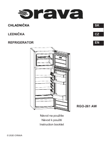 Manual Orava RGO-261 AW Fridge-Freezer