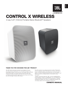 Руководство JBL Control X Wireless Динамики