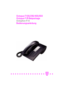 Bedienungsanleitung Telekom Octopus F100 Telefon