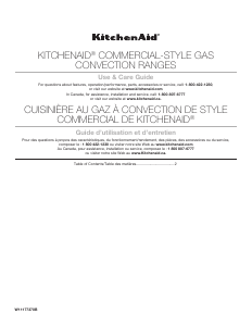 Mode d’emploi KitchenAid KFGC506JBK Cuisinière