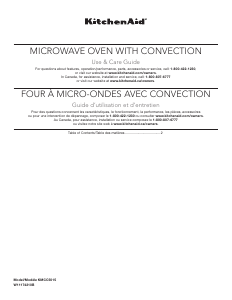 Mode d’emploi KitchenAid KMCC5015GBS Micro-onde