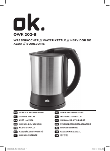 Manual OK OWK 202-B Kettle