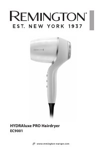 Manual Remington EC9001 Hair Dryer