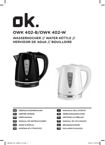 Bedienungsanleitung OK OWK 402-B Wasserkocher