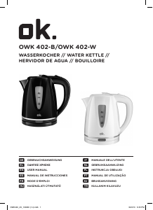 Kullanım kılavuzu OK OWK 402-W Çaydanlık