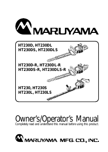 Manual Maruyama HT230 Hedgecutter