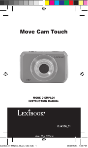 Manual Lexibook DJA200 Action Camera