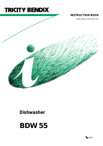 Manual Tricity Bendix BDW55 Dishwasher