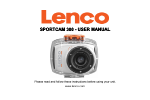 Manual Lenco Sportcam 300 Action Camera