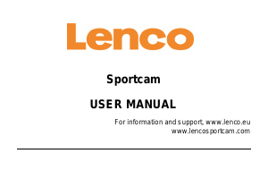 Manual Lenco Sportcam Action Camera