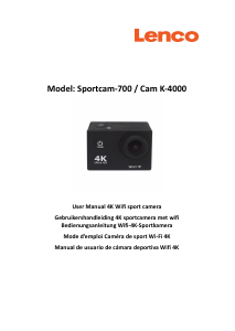 Manual de uso Lenco Cam K-4000 Action cam
