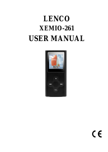 Manual Lenco XEMIO-261 Mp3 Player