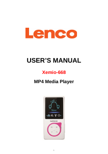 Handleiding Lenco XEMIO-668 Mp3 speler