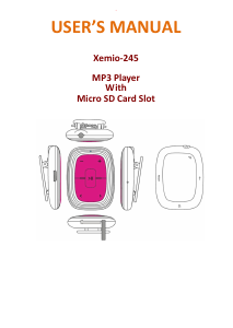 Manual Lenco XEMIO-245 Mp3 Player