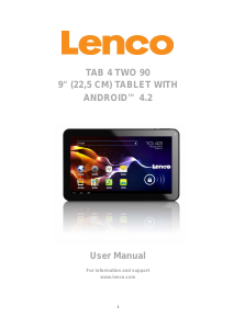 Manual Lenco TAB 4 TWO 90 Tablet