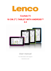 Manual Lenco Cooltab-73 Tablet