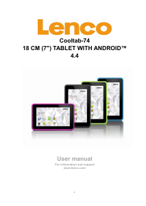 Manual Lenco Cooltab-74 Tablet