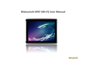 Handleiding Matsunichi M97 Tablet