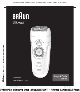Handleiding Braun 7881 WD Silk-epil Epilator