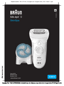 Manual Braun 9-961V Silk-epil 9 SkinSpa Epilator