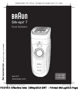Manual Braun 7-751 WD Silk-epil 7 Epilator
