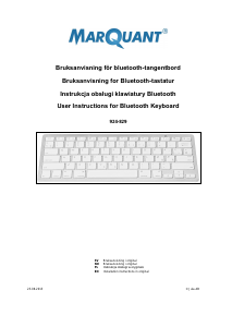 Handleiding MarQuant 924-829 Toetsenbord