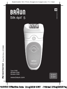 Mode d’emploi Braun 5-541 Silk-epil 5 Epilateur