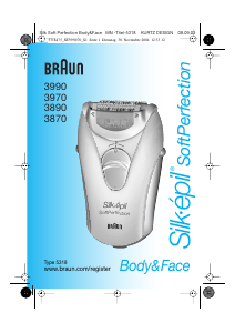 Hướng dẫn sử dụng Braun 3970 Silk-epil SoftPerfection Máy cạo lông