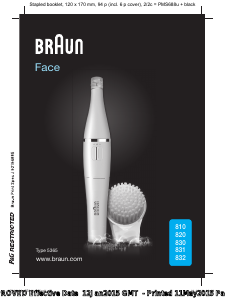 Manual de uso Braun 810 Face Depiladora