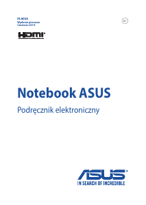Instrukcja Asus NX500 Zenbook Komputer przenośny