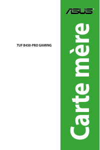 Mode d’emploi Asus TUF B450-PRO GAMING Carte mère