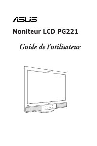 Mode d’emploi Asus PG221H Moniteur LCD