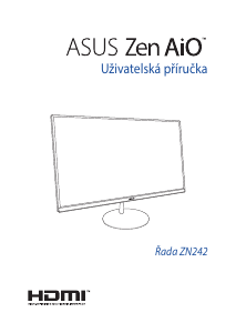 Manuál Asus ZN242 Zen AiO 24 Stolní počítač